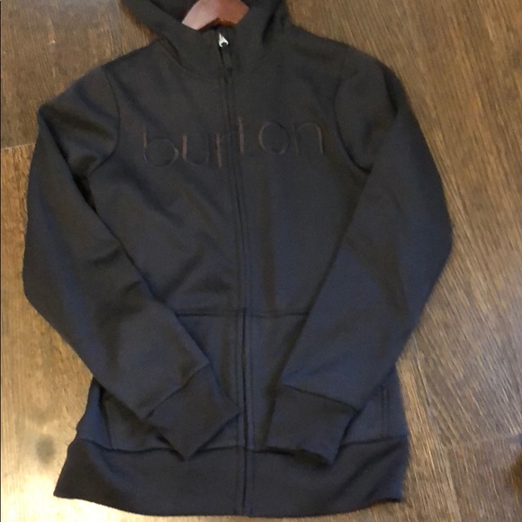 Burton Tops - Women’s black Burton zip up hoodie